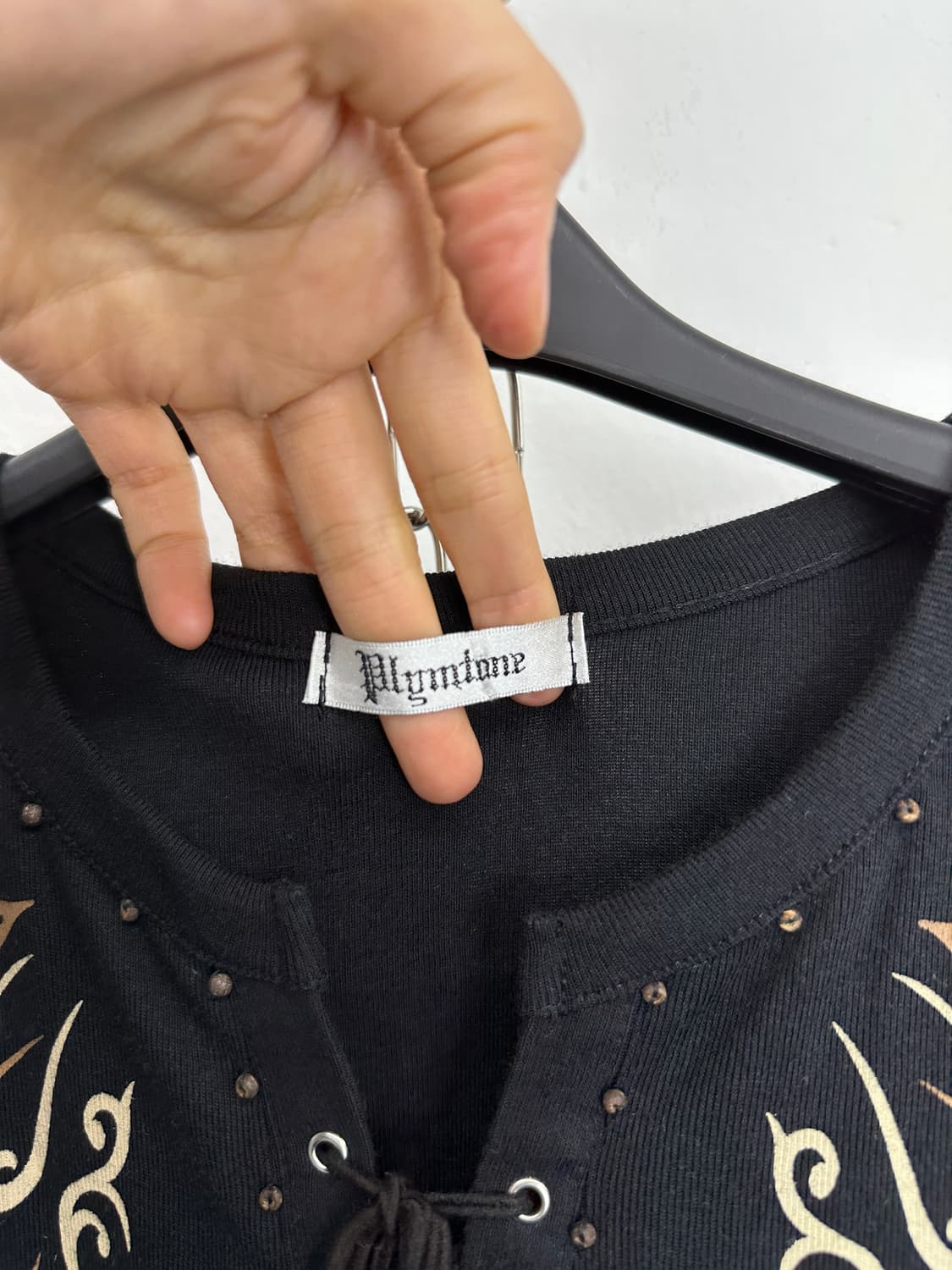 Plymtone Eyelet Stud Detail T-shirt 상품이미지3