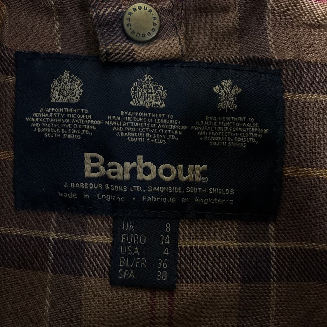 Barbour  바버 비데일 왁스 브라운 자켓  상품이미지5