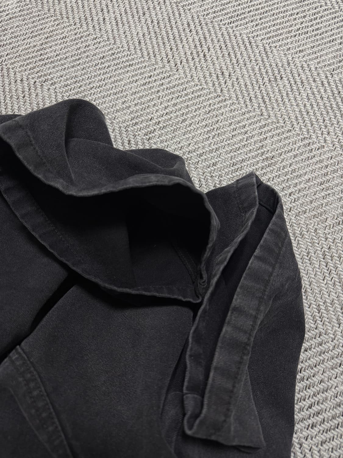 해칭룸 빈티지 더블니 팬츠 차콜 3size 상품이미지2