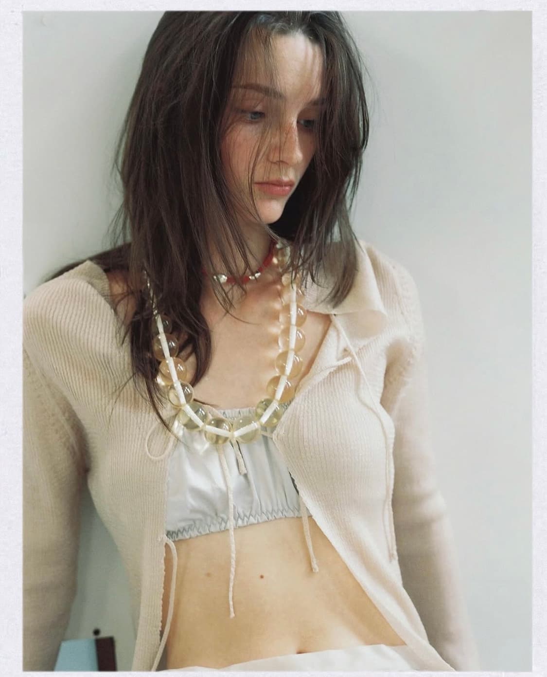 리본빛 리본 블라우스  상품이미지2