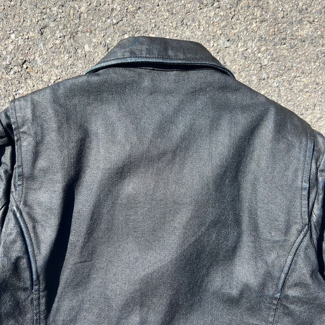NO ID 코팅 데님 라이더 자켓 상품이미지9