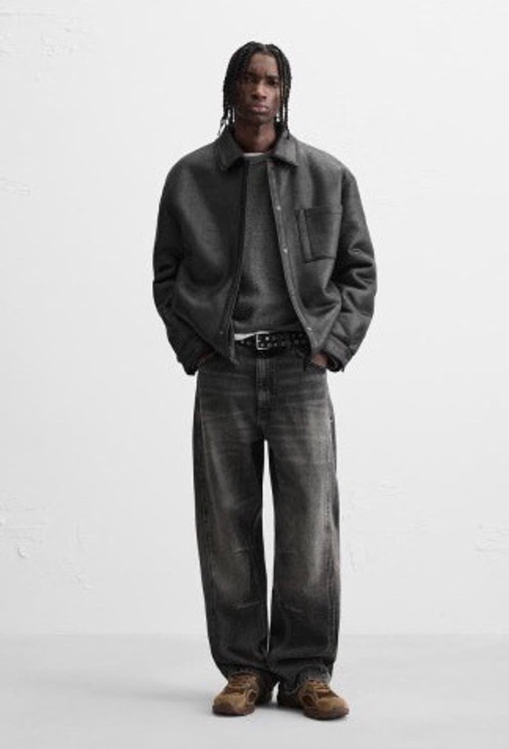 자라 가죽자켓 블랙 판매합니다 상품이미지1