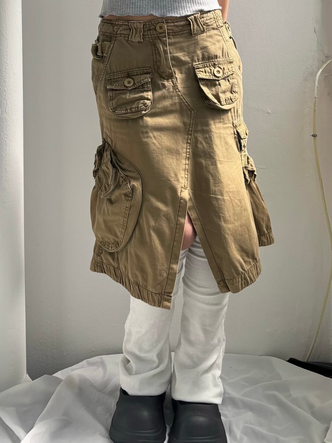 Abercrombie Cargo Midi Skirt 상품이미지1