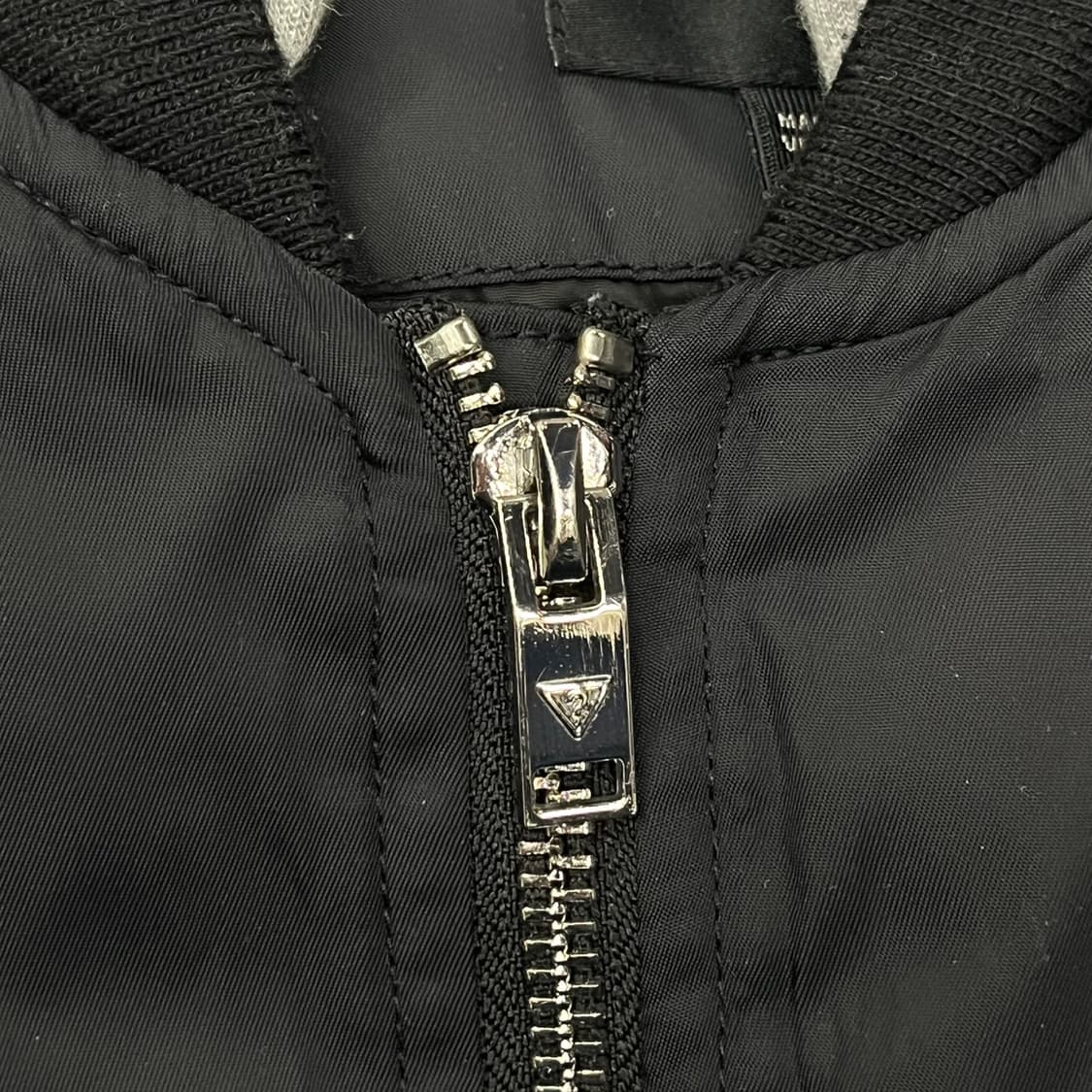 [정품/M] 게스 블랙 후드 항공 점퍼 b19 상품이미지7