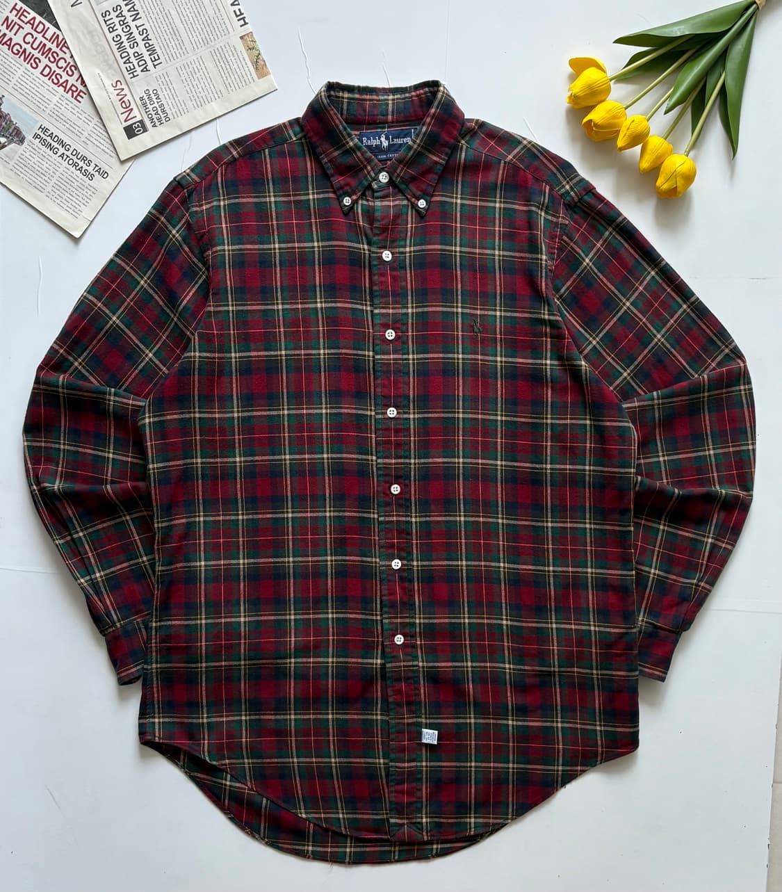Polo 폴로랄프로렌 타탄 체크 셔츠 상품이미지2