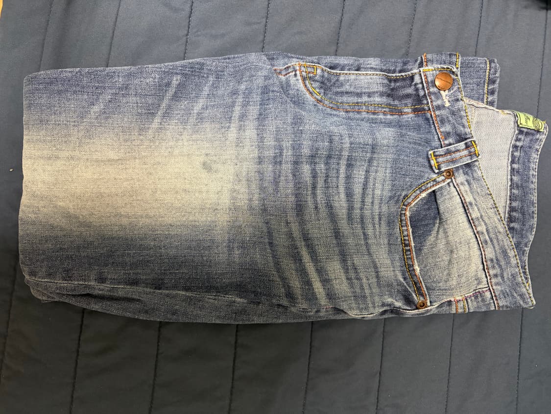 플리즈노팔로우 엔젤로고 스티치 데님 3사이즈 상품이미지1