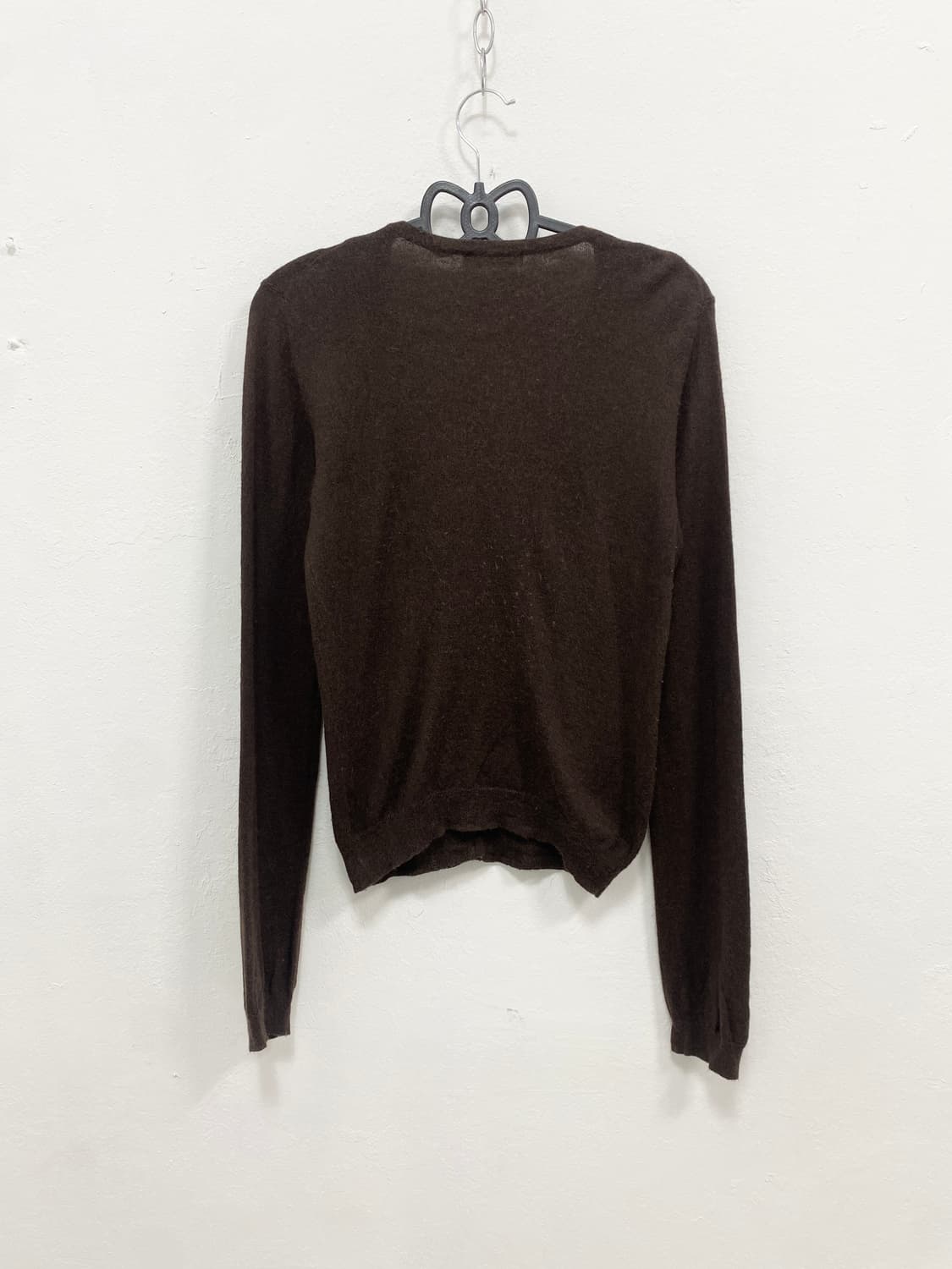 [LOUNIE] 라떼갸루 코코아 레이스 니트 롱슬리브 상품이미지4