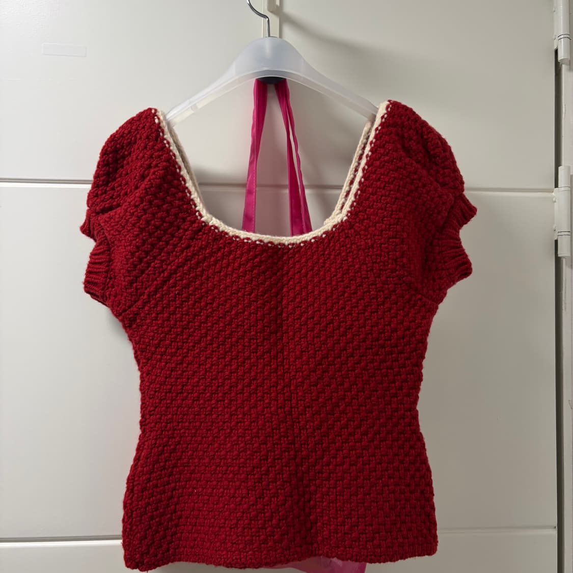 시눈 퍼프 하프 니트 탑 상품이미지2