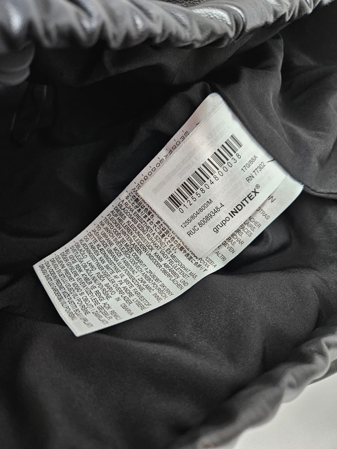 자라 레더 크롭 조끼패딩 푸퍼 스트링 M 상품이미지3