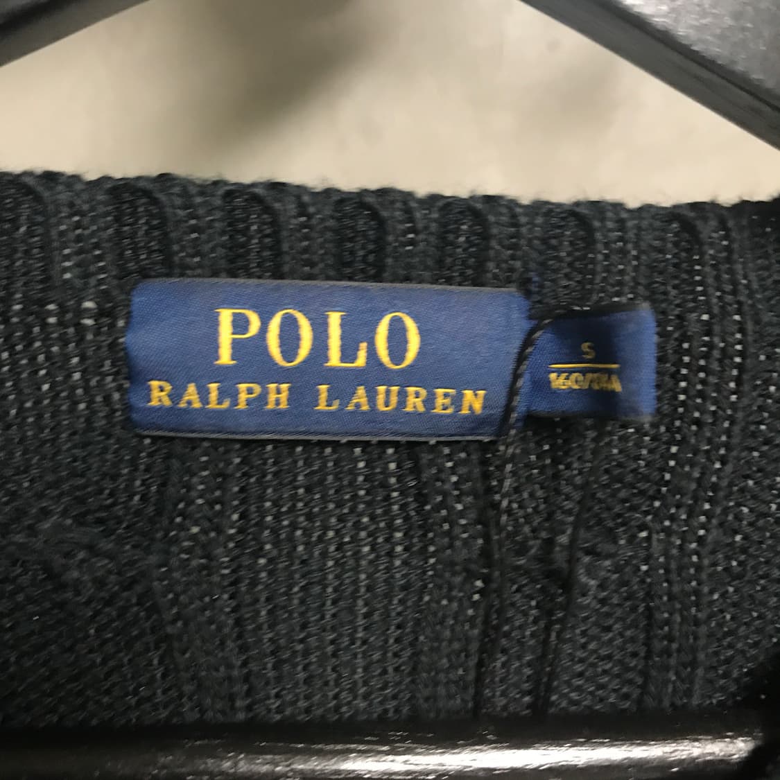 폴로 랄프로렌 케이블 니트 블랙 S(W) 상품이미지5