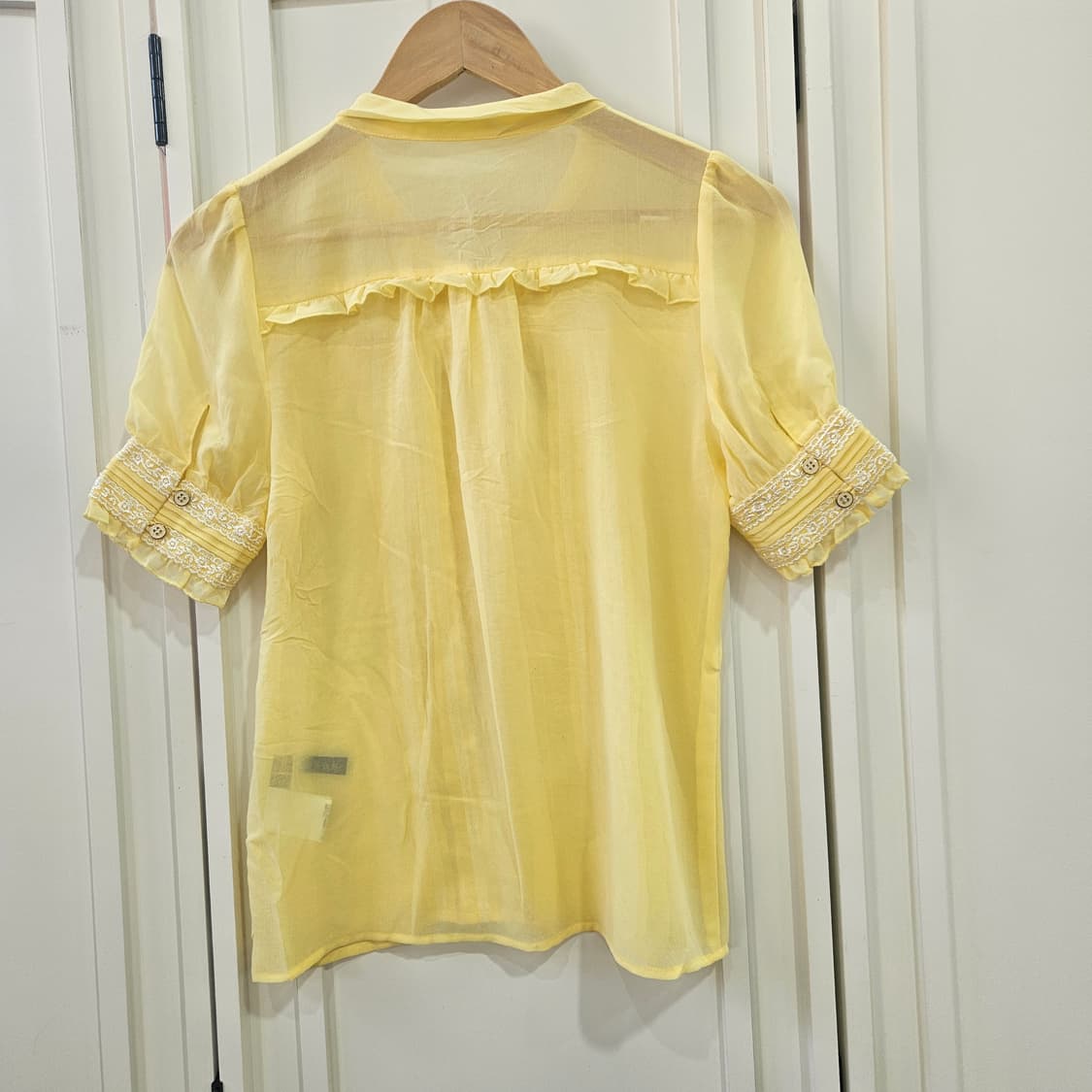 리본 레이스 쉬폰 블라우스 상품이미지6