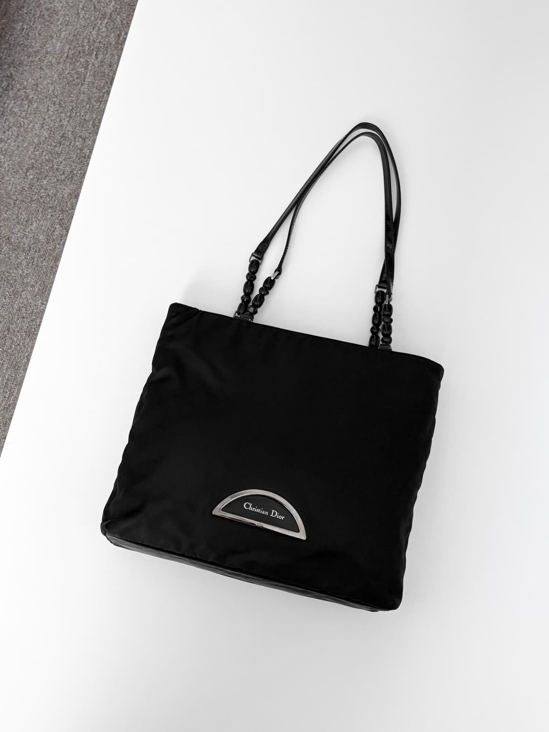 Christian Dior 디올 블랙 나일론 숄더백 상품이미지1