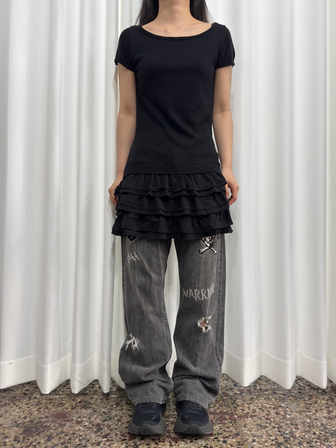 theory layered knit top 상품이미지2