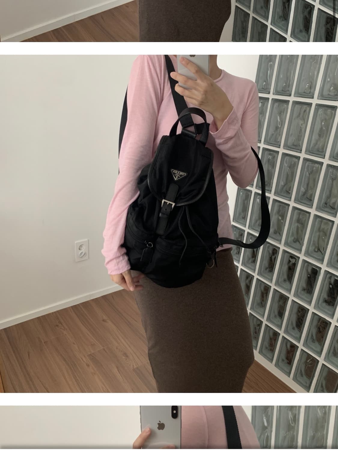 프라다 빈티지 백팩 상품이미지3