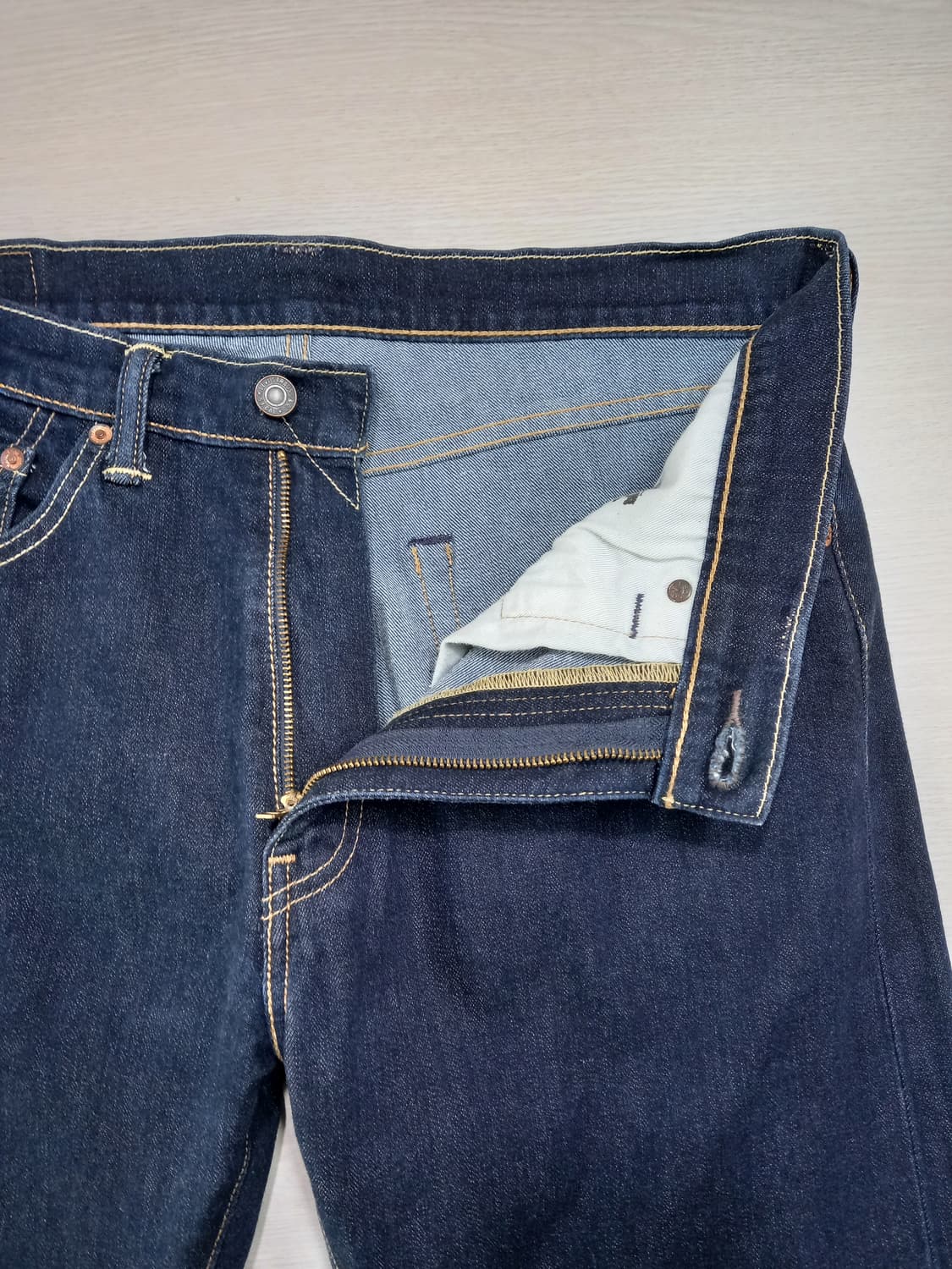 34 리바이스505 스판 일자진 진청 34-550 상품이미지7