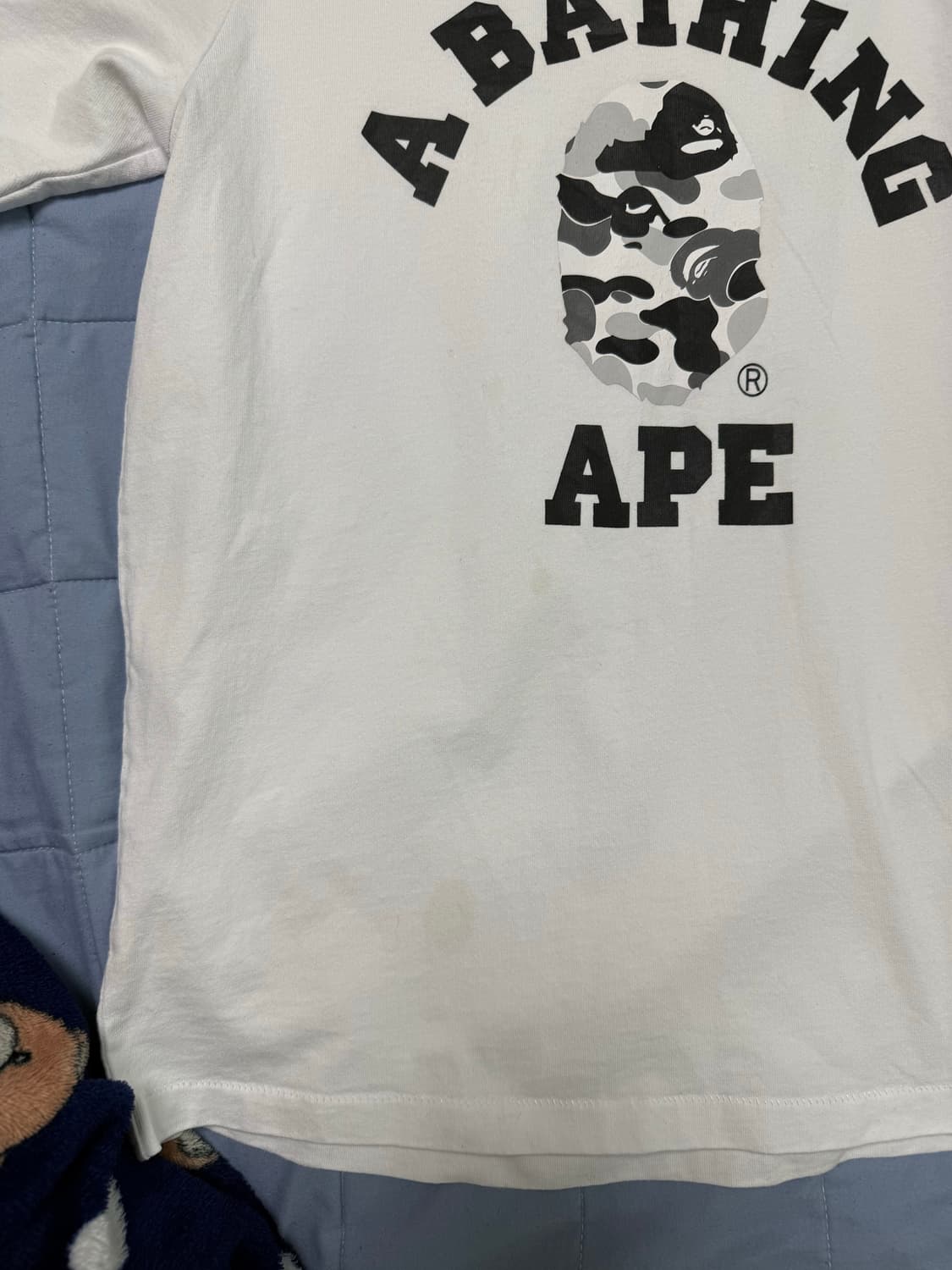 Bape 베이프 카모 컬리지 반팔티 상품이미지2