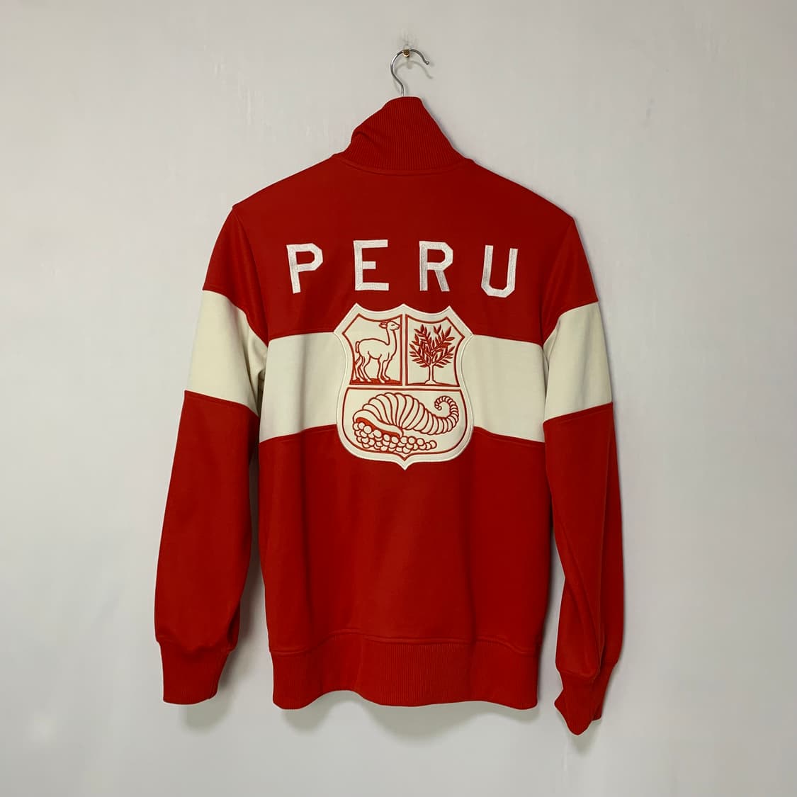아디다스 페루 트랙탑 빈티지 져지 00s 2010 남녀공용 레드 아이보리 상품이미지4