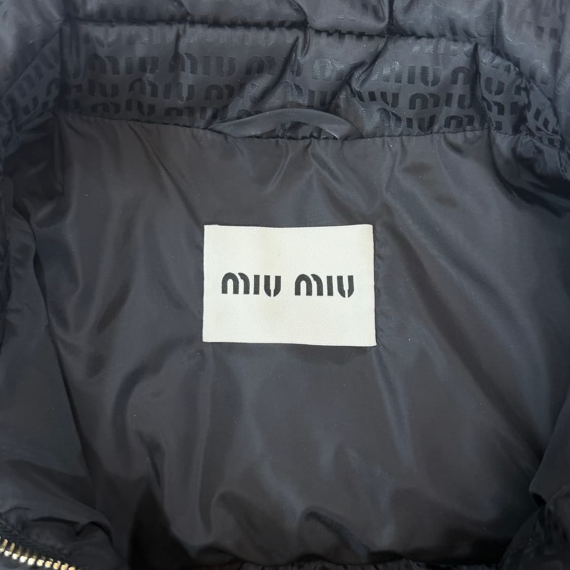 [리오브] 미우미우 나일론 크롭 다운 자켓 패딩 상품이미지4