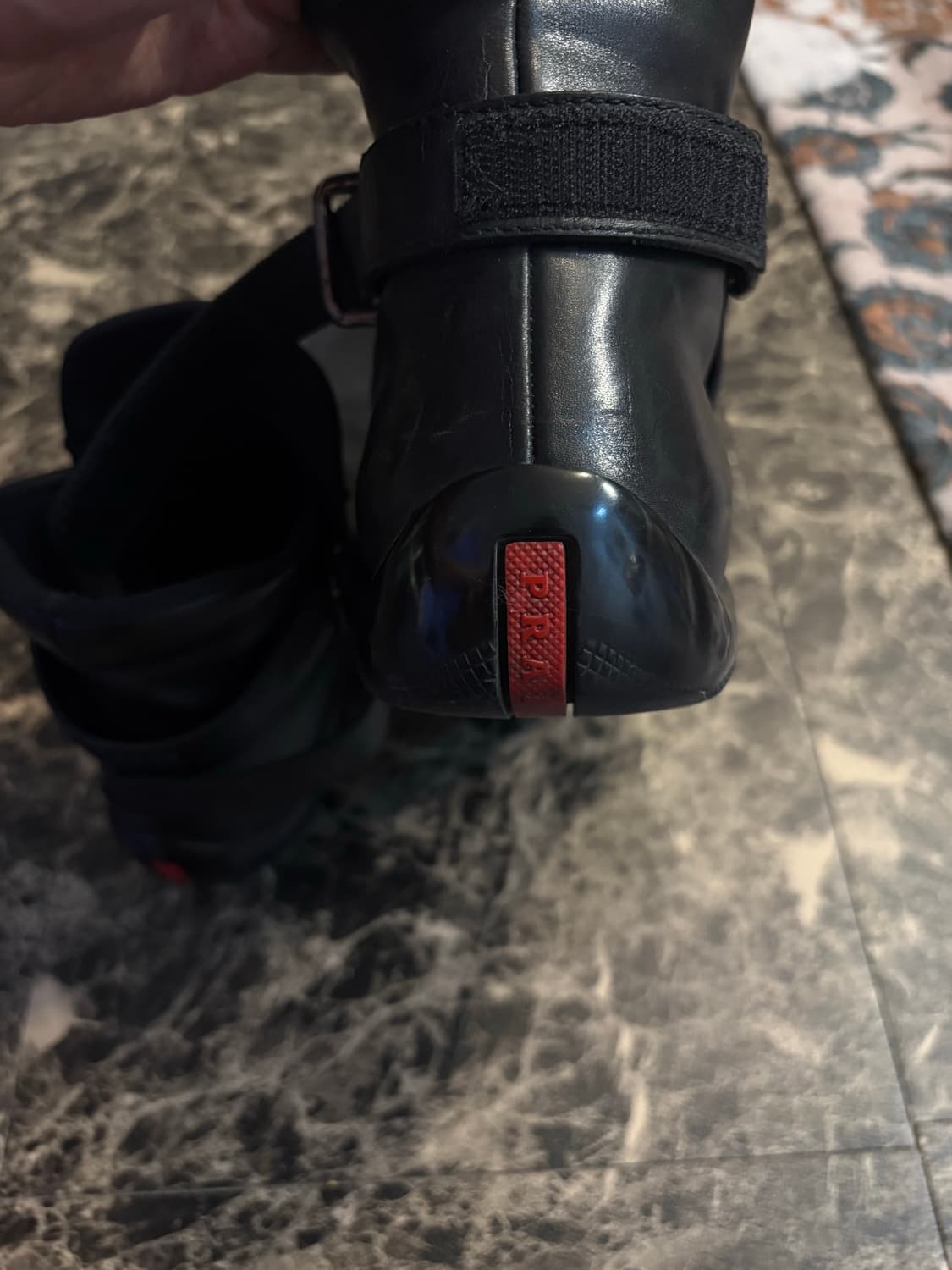 프라다 하이탑 레더 상품이미지4