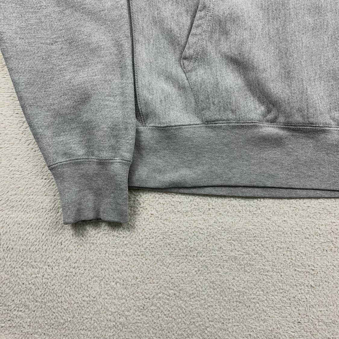 챔피온 리버스위브 스펠아웃 로고 후드티 멜란지 그레이 상품이미지4