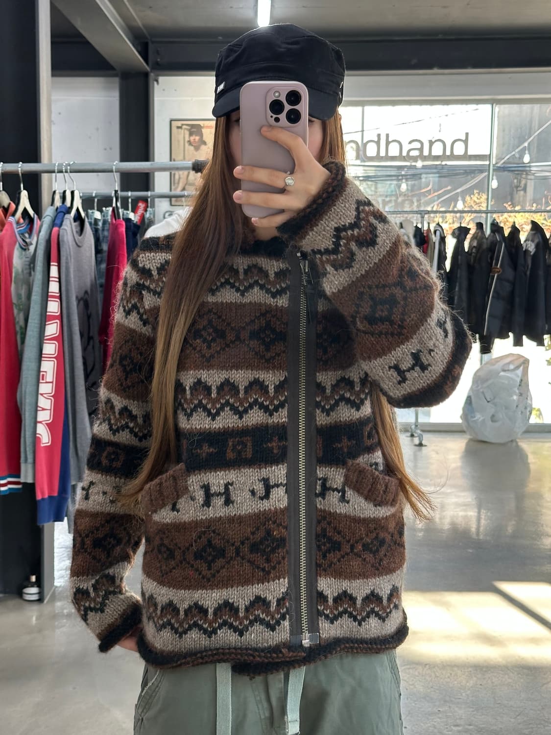 히스테릭글래머 히스걸빅로고 사선지퍼 코위찬 상품이미지4