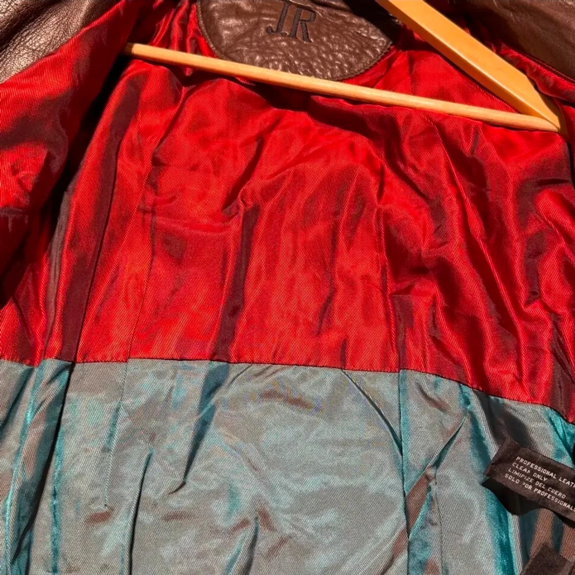 JR 빈티지 헤비 양가죽 A-2 레더 자켓 L 105 브라운 상품이미지5