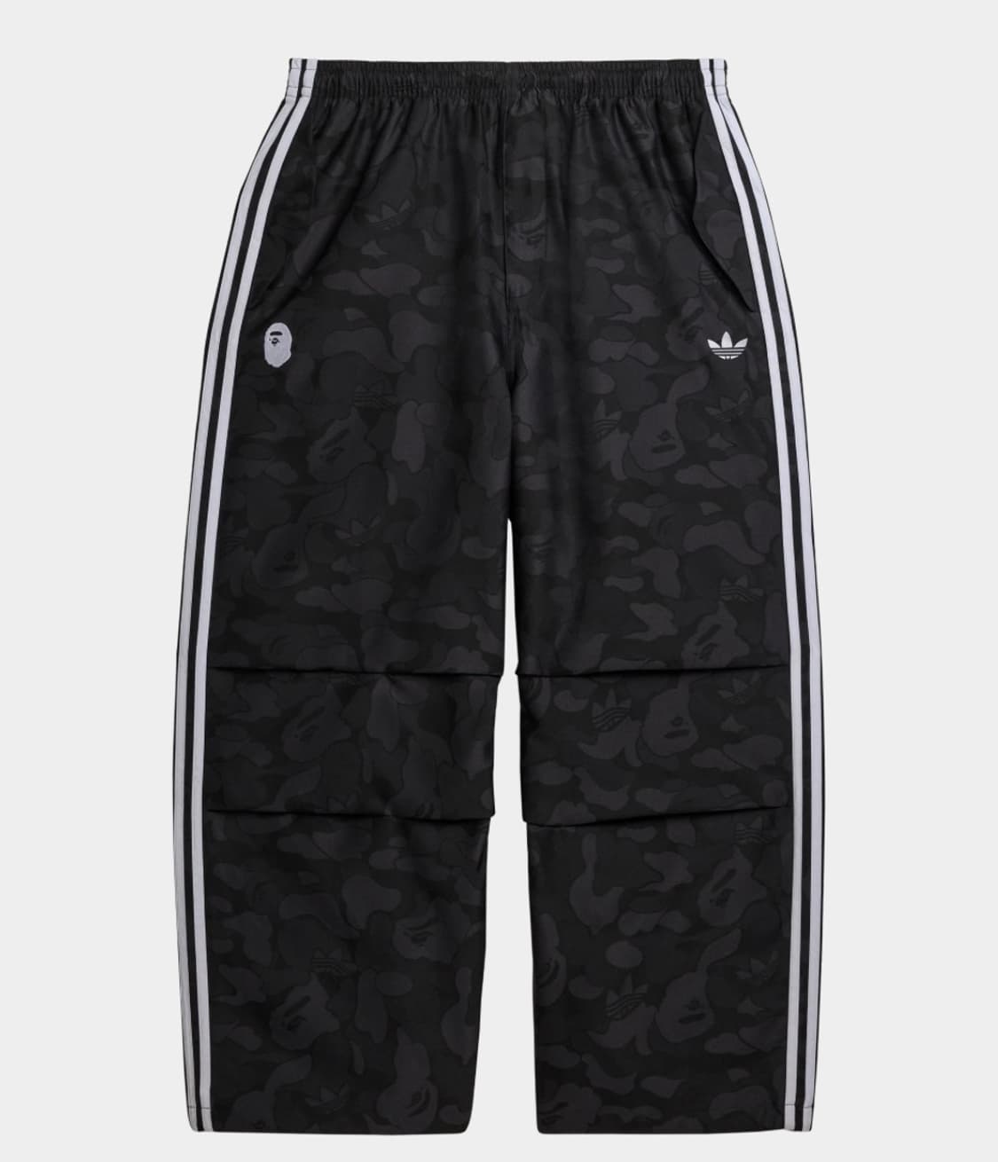 [삽니다] 아디다스 x 베이프 자카드 팬츠 블랙(L) 상품이미지1