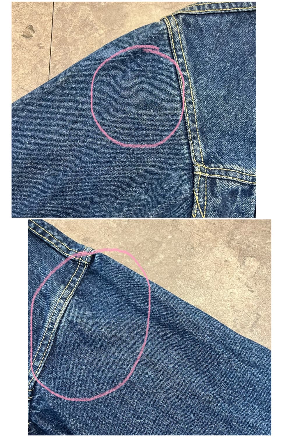 빈티지 데님 자켓 3XL #csz3315 상품이미지5