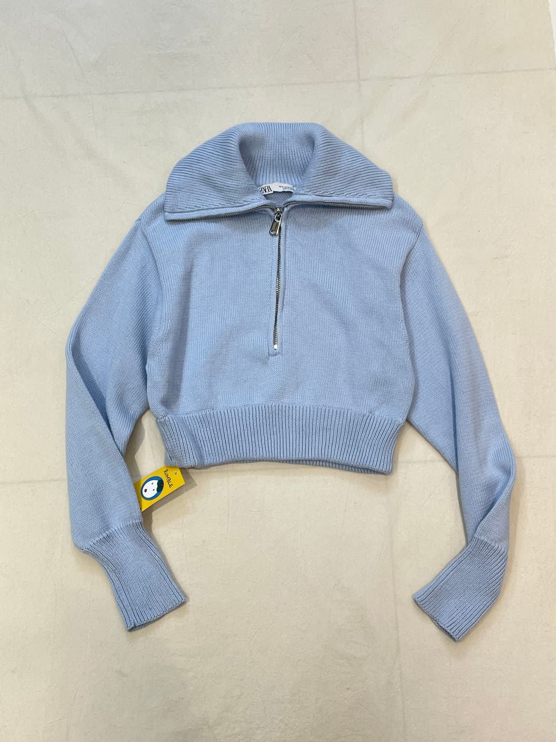 자라 하프집업니트 (코튼) 상품이미지1