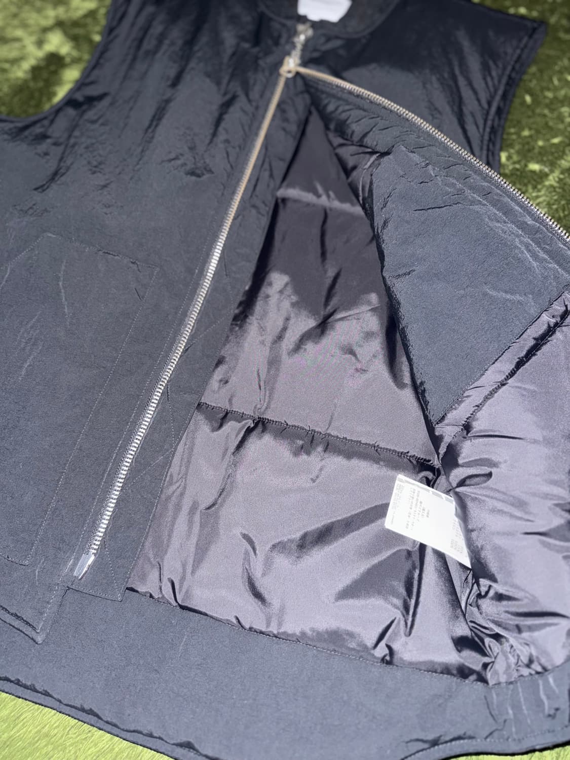 [L] 칼하트 WIP X 팝 트레이딩 컴퍼니 콜라보 패딩 베스트 블랙 상품이미지5