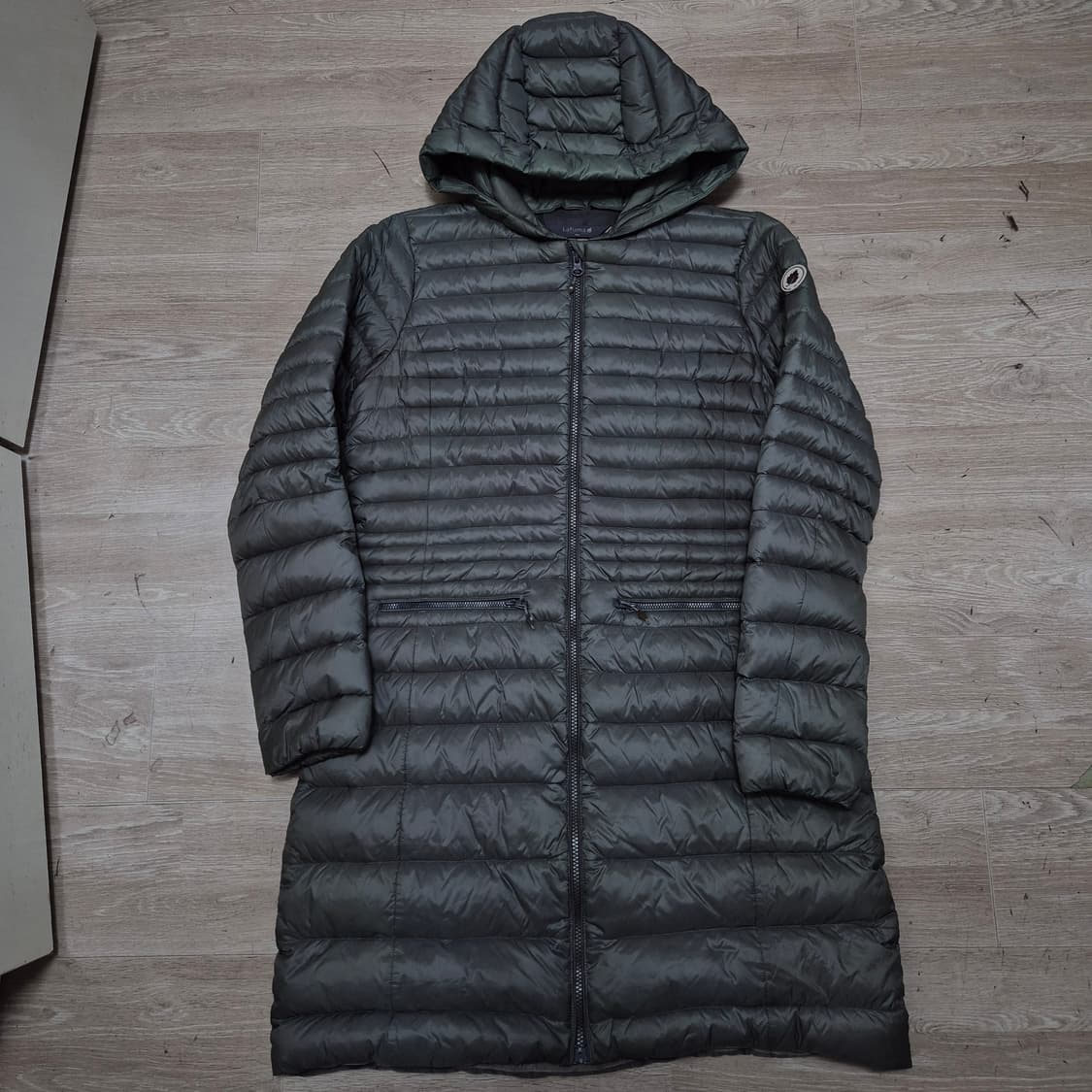 라푸마 SINCE 1930 사이드와펜 다운 후드 롱 경량패딩 L(100) 상품이미지1