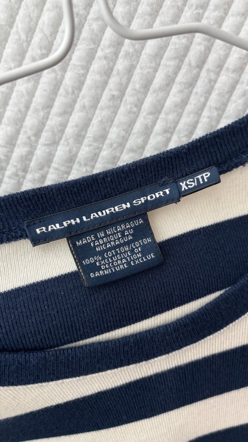 폴로랄프로렌 스포츠 스트라이프 딱붙핏 긴팔티 상품이미지2