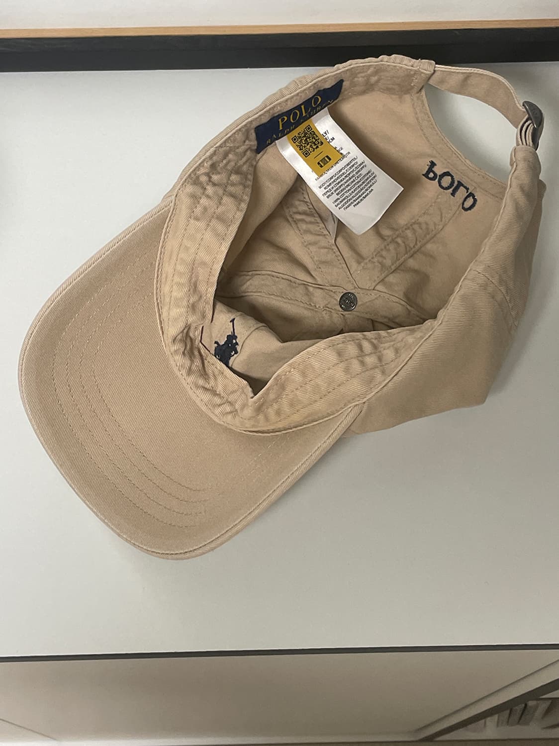폴로 베이지 볼캡 상품이미지6