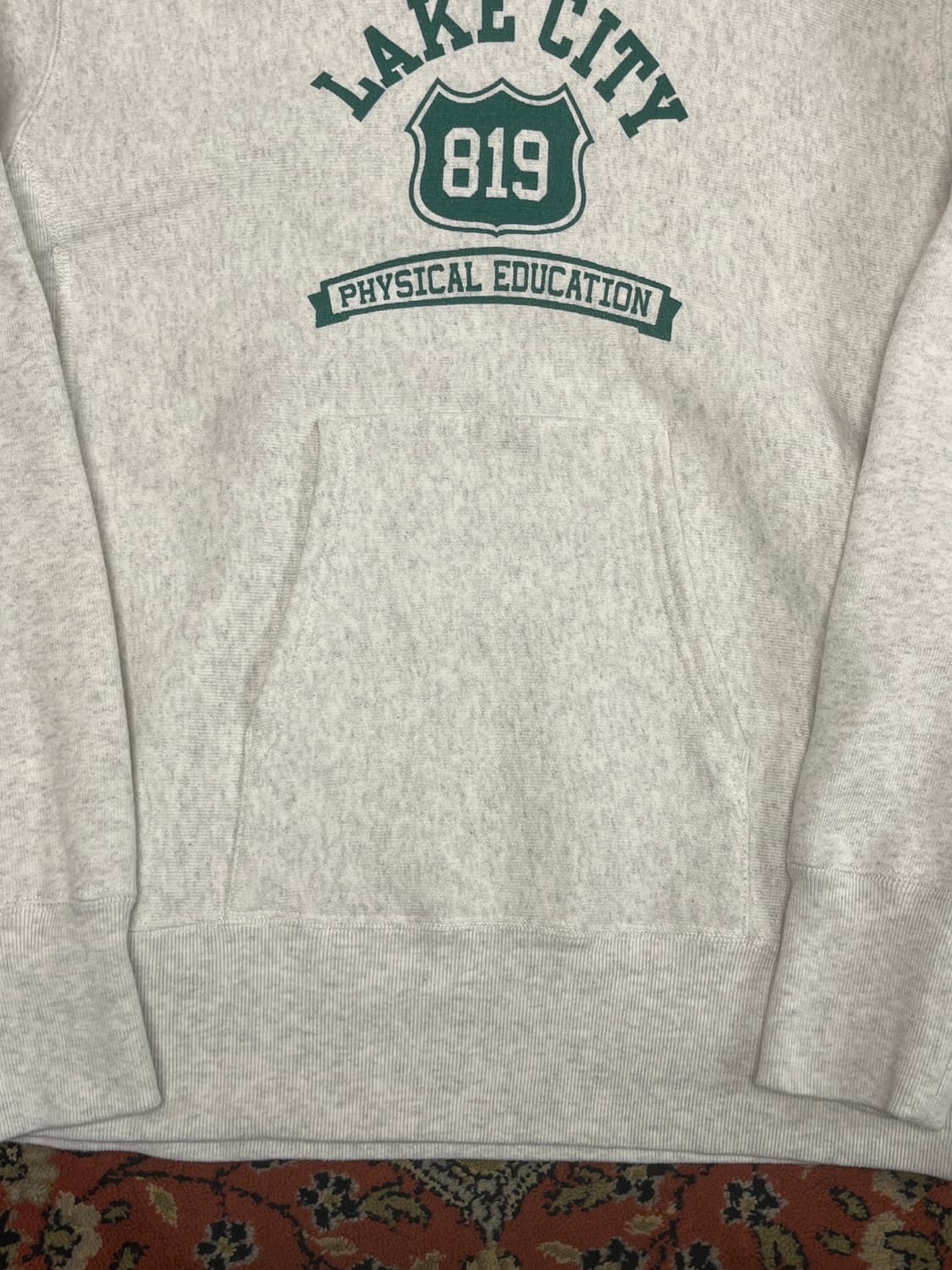 [L] 챔피온 레이크시티 블루택 리버스위브 후드티 오트밀 상품이미지3