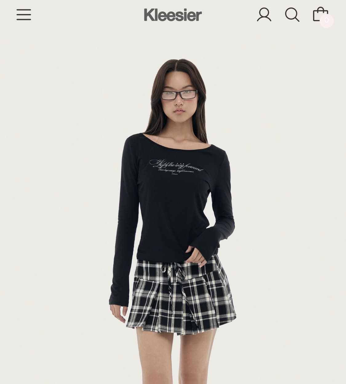 새상품 클리시어 클린 레터 탑  상품이미지1