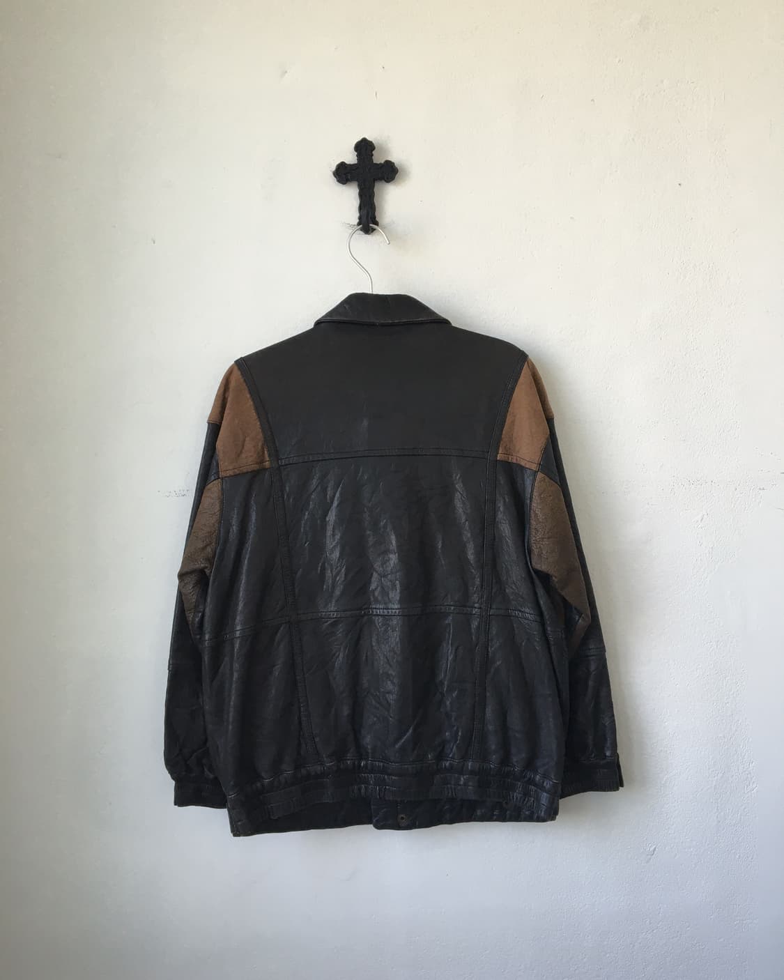 Patch work goat leather jacket 상품이미지2
