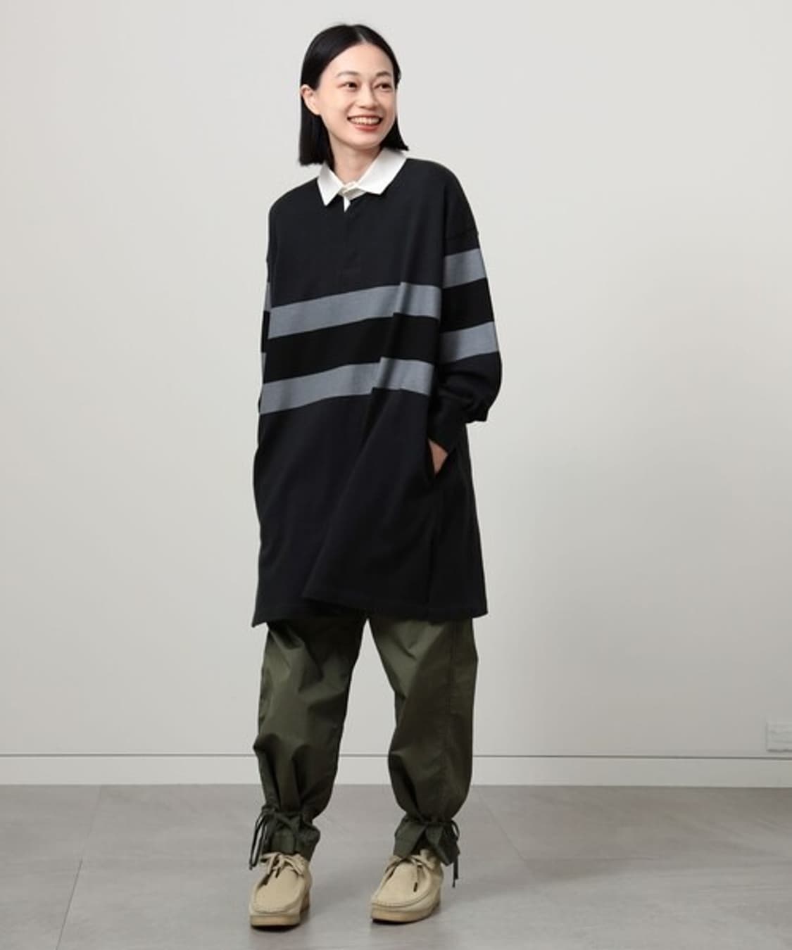 빔즈보이 BEAMS BOY Printed Rugby Onepiece 상품이미지2