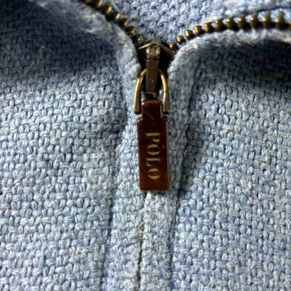 Polo  폴로 랄프로렌 자수 실크 소라 반집업 니트  상품이미지4