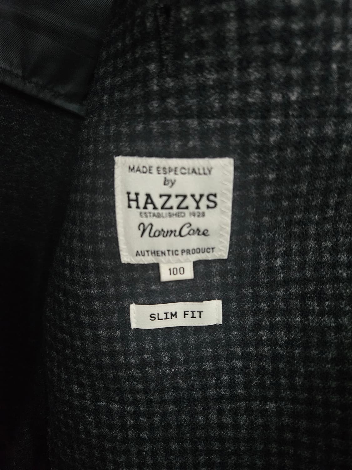 헤지스 스트라이프 체크 남성 슬림핏 95~100 정장자켓  상품이미지3