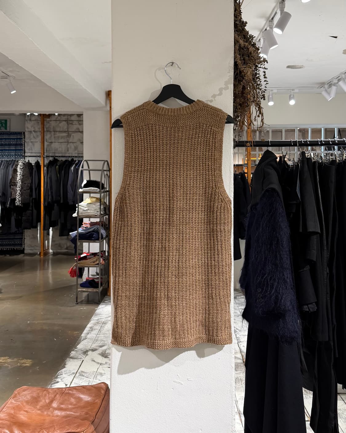 랄프로렌 브라운 롱 스웨터 베스트 상품이미지6