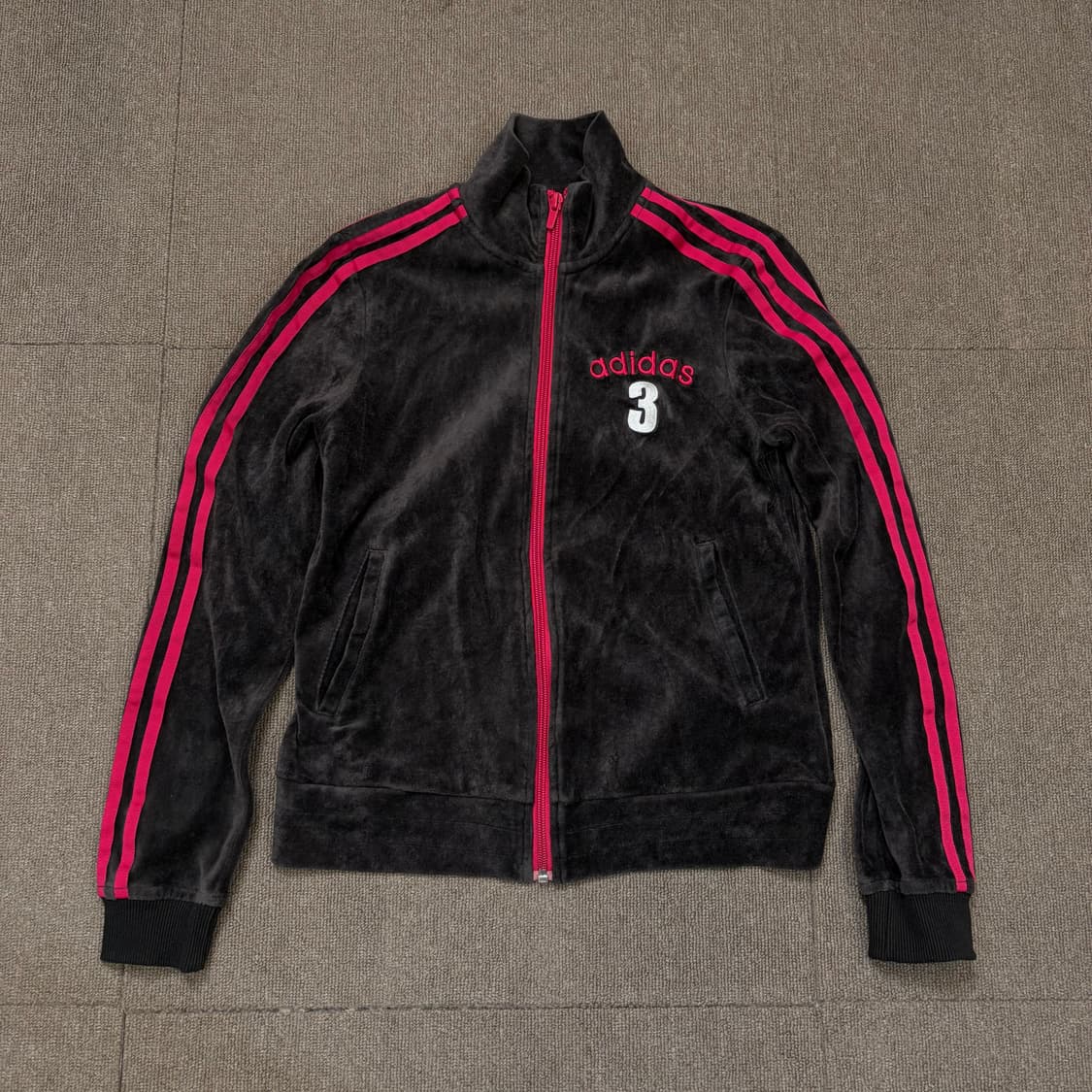 00s adidas 아디다스 우먼스 벨루어 트랙탑 져지 상품이미지1