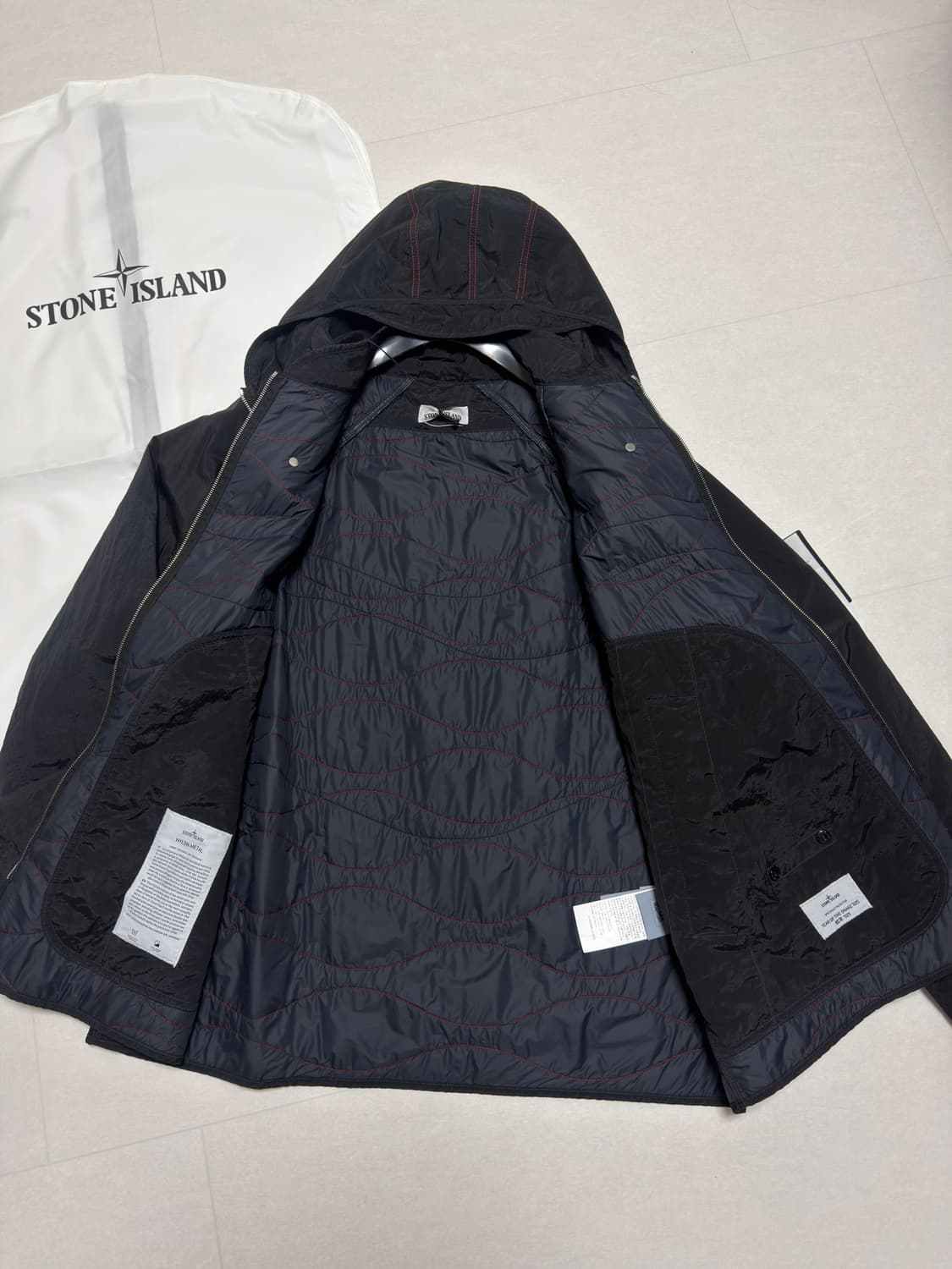 [레어,XXL] 스톤아일랜드 이어 오브 더 스네이크 나일론 메탈 자켓 상품이미지3