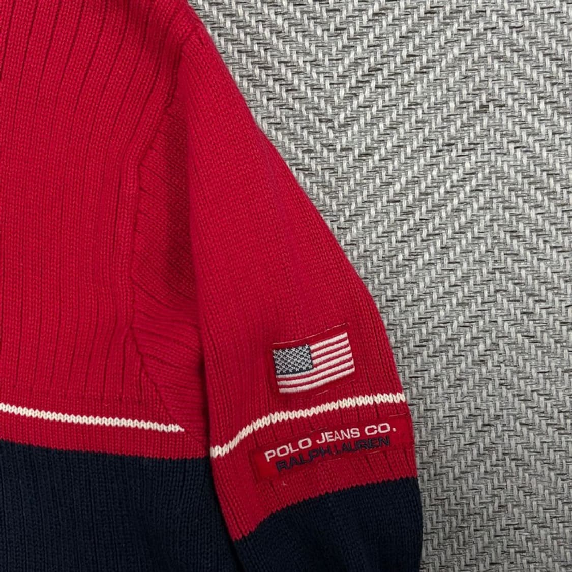 폴로진스 터틀넥 배색 니트 v3084  상품이미지5