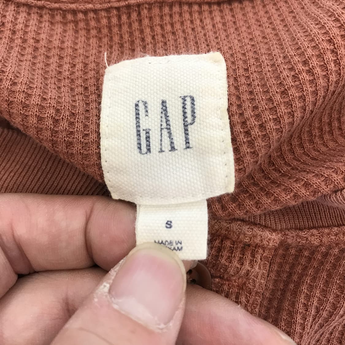 GAP 갭 피그먼트 와플헨리넥 [S] 상품이미지5
