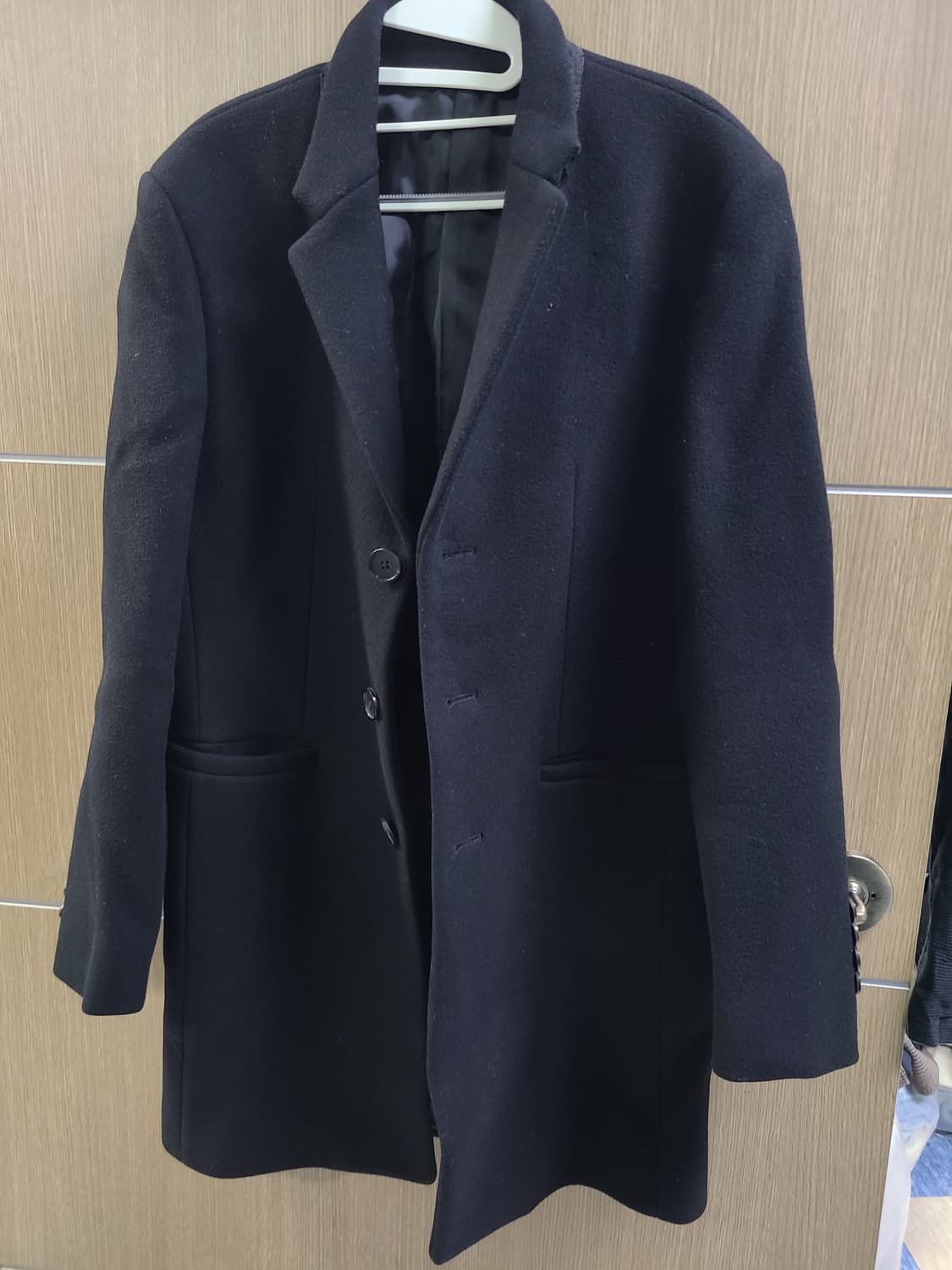 시스템옴므 울캐시미어 블랙코트 105 상품이미지1