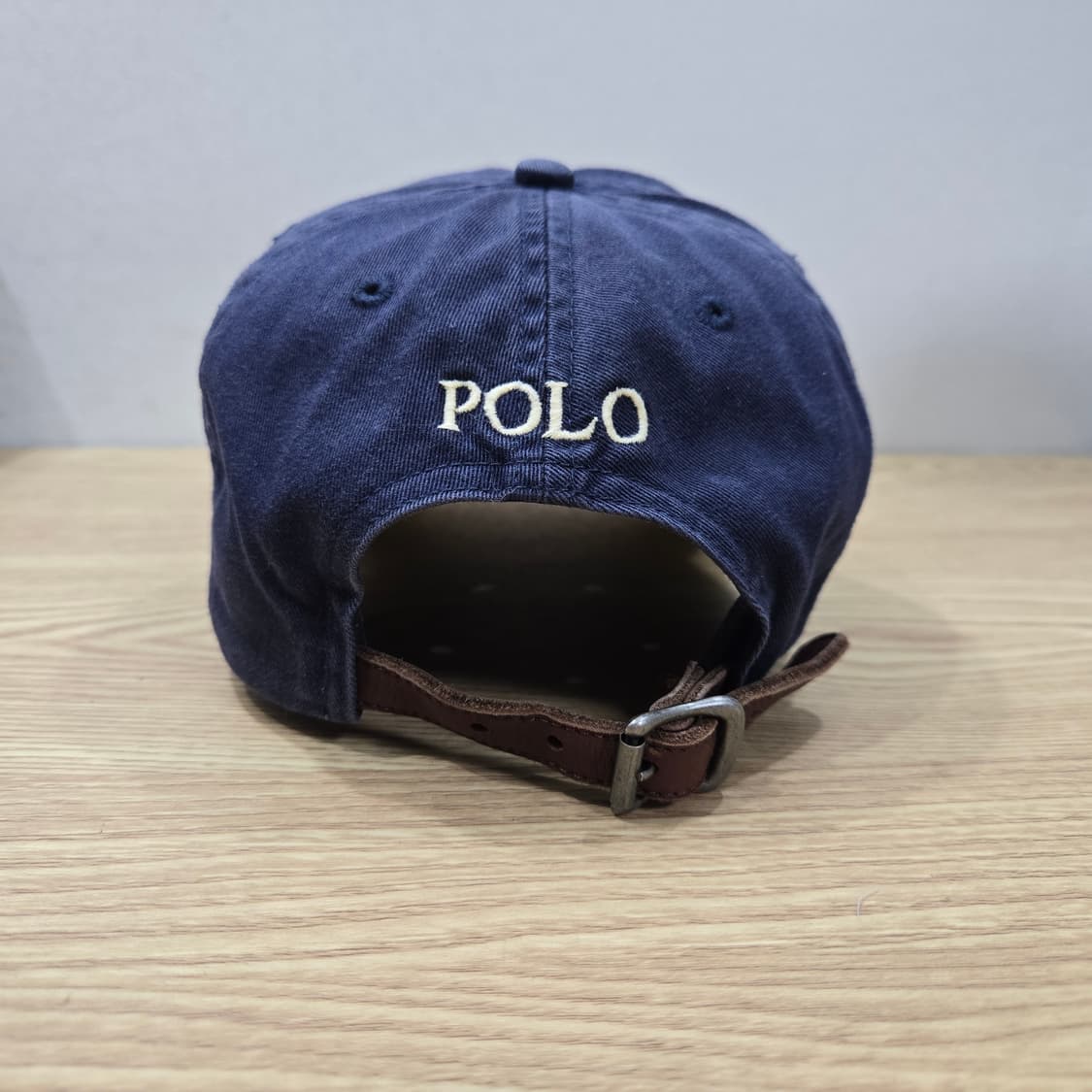 OS 폴로랄프로렌 구형 가죽끈 볼캡 네이비 타이완산 상품이미지3