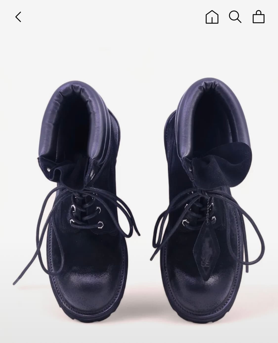 야세 코만도솔 블랙 부츠 상품이미지2