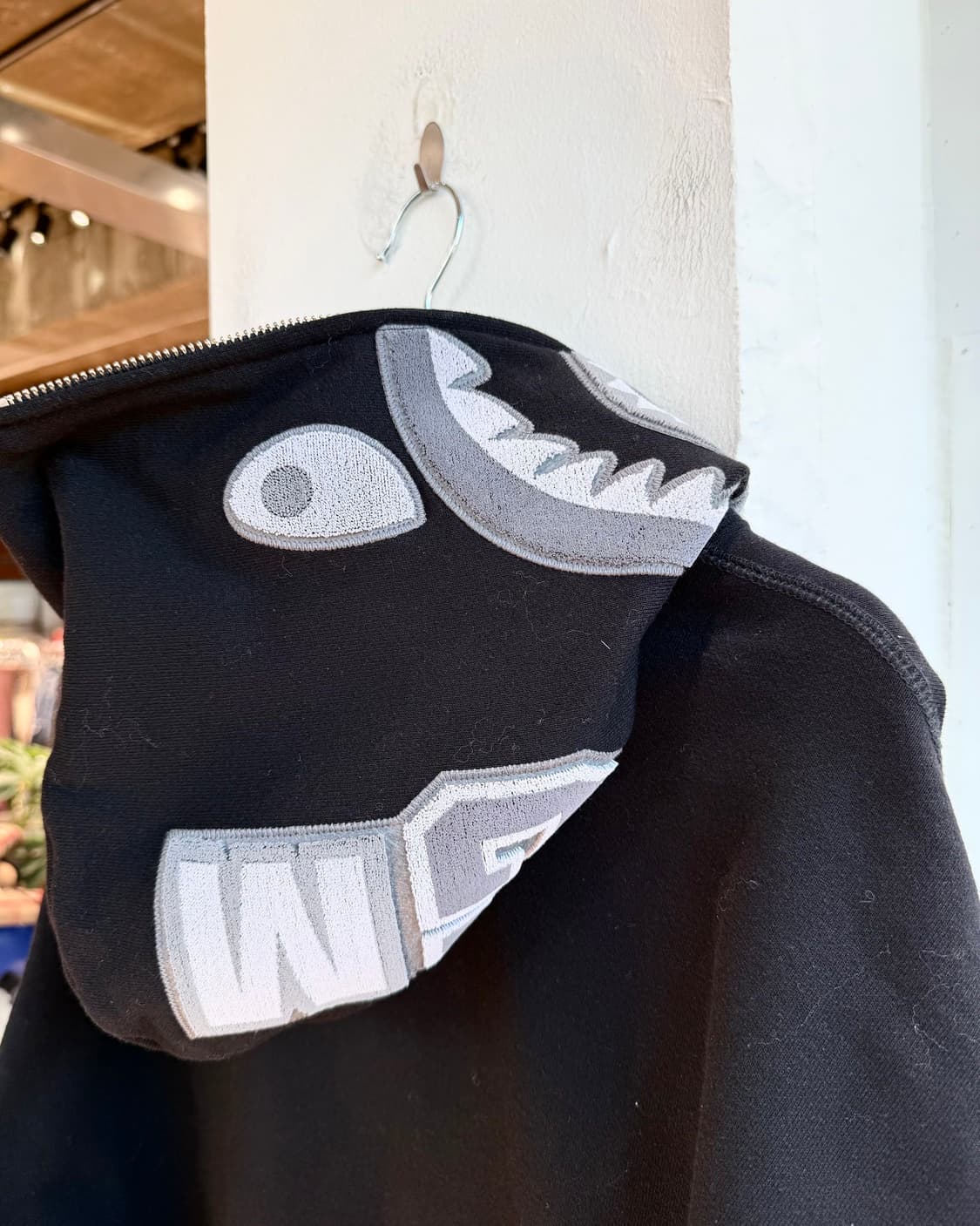 베이프 블랙 헤드 원 포인트 샤크 후드집업  상품이미지8