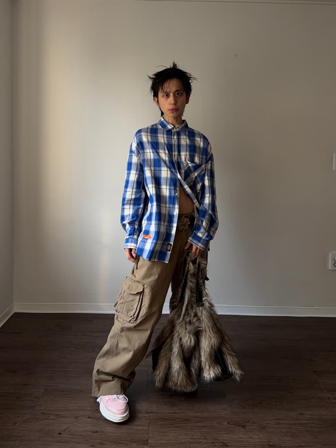 Dickies 앱스트랙트 프린트 체크 셔츠 상품이미지2