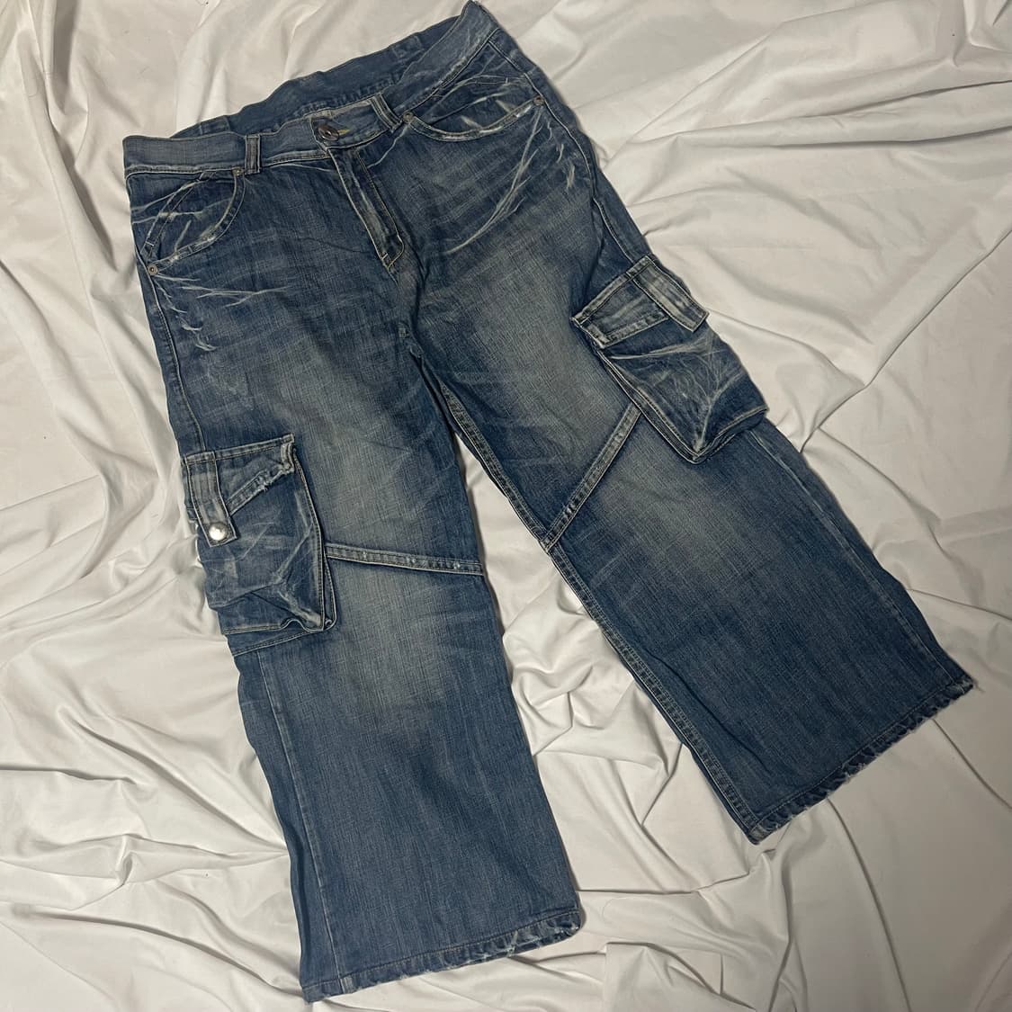 코니커니진스 워싱 데님 포켓팬츠 XL 상품이미지1